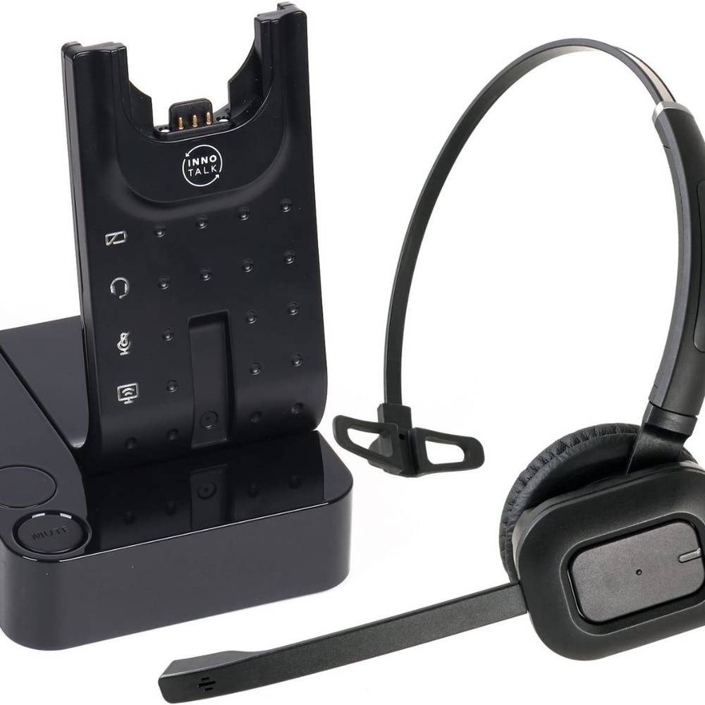 INNOTALK Wireless Headset Compatible with Polycom VVX300, VVX310, VVX400, VVX410